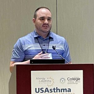 Angel Melendez speaking at the USAsthma Summit