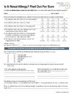 Thumbnail image of Rhinitis Control Assessment Test