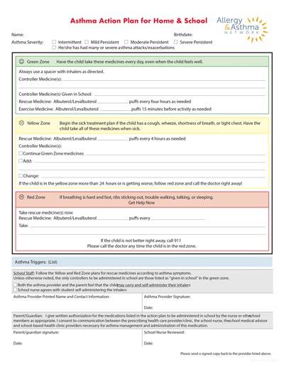 SAMPRO Asthma Action Plan in English icon