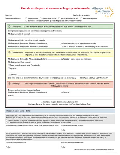 SAMPRO Asthma Action Plan in Spanish icon