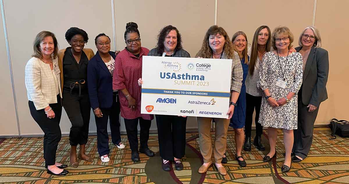 group shot of speakers and staff from the USAsthma Summit 2023