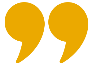 Yellow quote icon