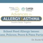 School Food Allergy Issues - Plans - Policies - Parties