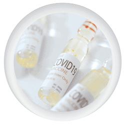 Photo icon of covid-19 vaccine bottles